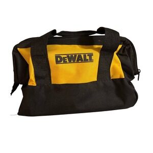 DeWalt Medium Tool Bag Yellow Black Heavy Duty Canvas Contractor Utility Work